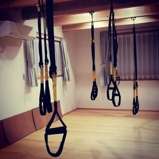 ヒノキの香りに包まれながらTRXトレーニング！の画像