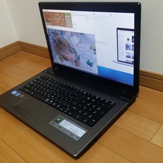 【けっこうきれい】Windows10 i7 SSD + HDD ブルーレイ搭載 大画面高解像度ノートパソコン 新品バッテリー 麻雀、将棋ソフト付き！  USBマウスプレゼント中 (17.3型 クアッドコア Office2016)の画像