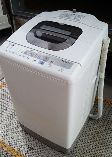《姫路》日立☆簡易乾燥付き全自動洗濯機7kg白い約束☆NW-7GY(超買)