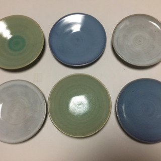 手焼き中皿6枚セットの画像