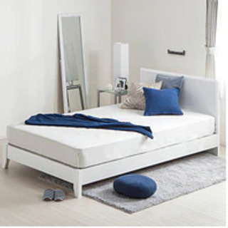 ニトリ セミダブル ベットフレーム マットレス セット ホワイト