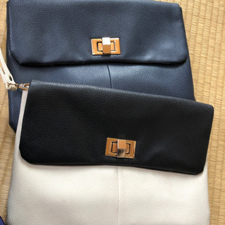 クラッチバッグ 肩紐付き