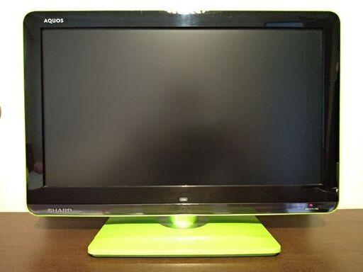 AQUOS19インチ　液晶テレビ（黄緑色）