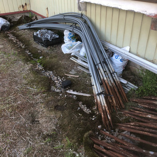 ビニールハウスの中古アーチパイプ