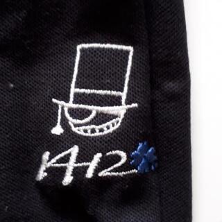 【新品】【未使用】怪盗キッド　刺繍　ポロシャツ(黒)　Mサイズ　COSPA　コスパ　ワンポイントの画像