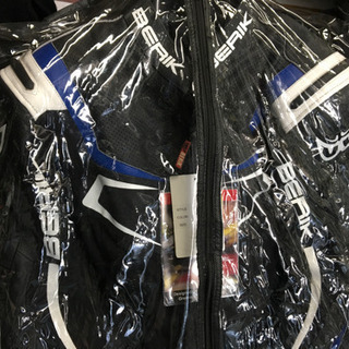 [BERIK]新品パンチングレザー/メッシュジャケット Lサイズの画像