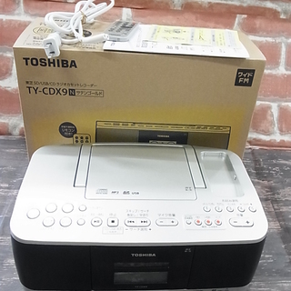 東芝 SD USB CD ラジオカセットレコーダー TY-CDX...