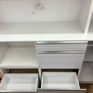 【大川 入江木工】レンジボード レンジ台 食器棚 キッチンボード 幅146×奥行48cm