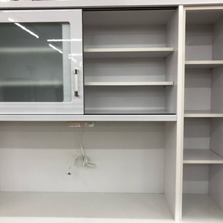 【大川 入江木工】レンジボード レンジ台 食器棚 キッチンボード 幅146×奥行48cm
