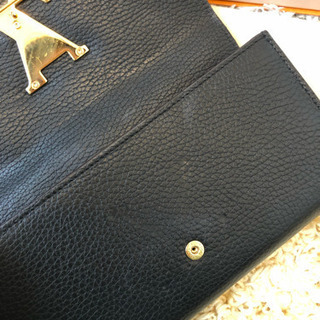 【美品】ルイヴィトン長財布 黒の画像