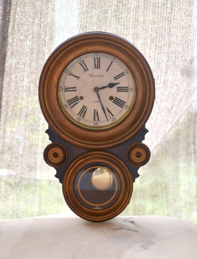 Crownfan　柱時計　四ツ丸時計