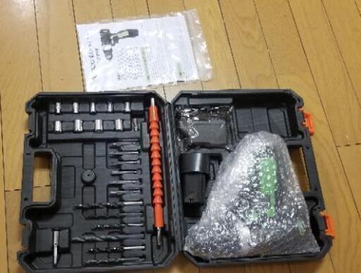 (新品)電動ドライバーセット 充電式 コードレス 正逆転切り替え 電動ドリル DIY ドリルドライバー 家具組み立て