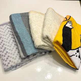 使い古しバスタオル☆掃除・養生・緩衝用に5点