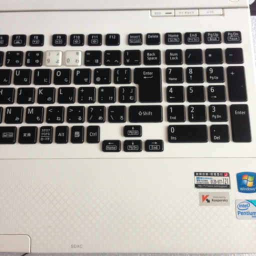 8 ハイスペックCorei7‼️ホワイトブラックNEC爆速メモリ8GBノートパソコン大容量1000GB