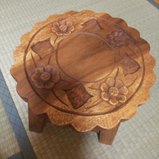 天然木  花台 新品、未使用