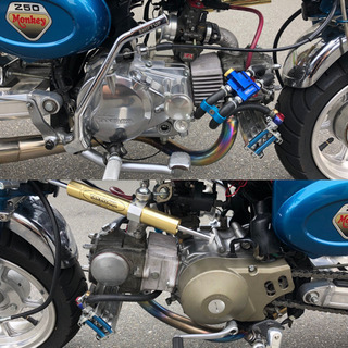 ホンダ モンキー フルカスタム 武川106cc CB750FOU...