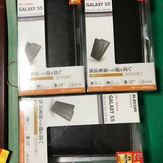 ♪♪　Galaxy S5のケース保護シール付き（未使用）　3個セ...