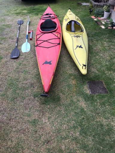 シーカヤック 赤い方