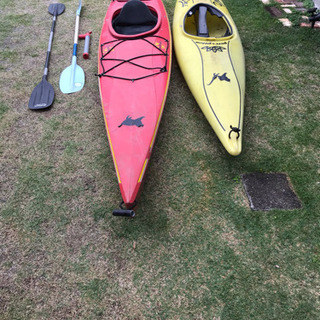 シーカヤック 赤い方