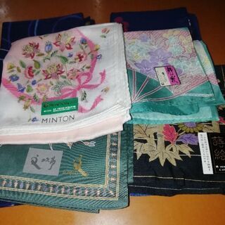 【和柄】ハンカチ未使用品　6枚セット【MINTON】