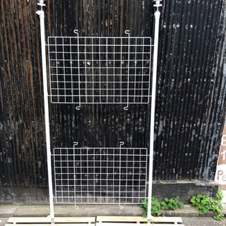 突っ張りパーテーション ホワイト　＃雑貨