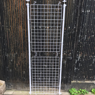 突っ張りパーテーション ホワイト　＃雑貨の画像