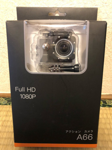 受渡終了【美品・準新品・中古】アクションカメラ  スポーツカメラ 30メートル防水 170度広角レンズ フルHD 1080P高画質 1050mAh電池 APEMAN A66