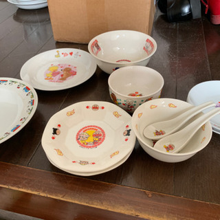 食器類11点 アンパン、スージーズ、スヌーピー