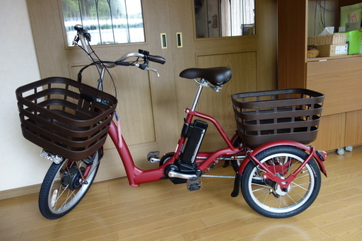 電動アシスト自転車（三輪）ブリヂストン 2018年モデル　フロンティア ラクットワゴン FW0B49 電動自転車 前20インチ 後ろ16インチ  内装3段変速 ラクット ワゴン