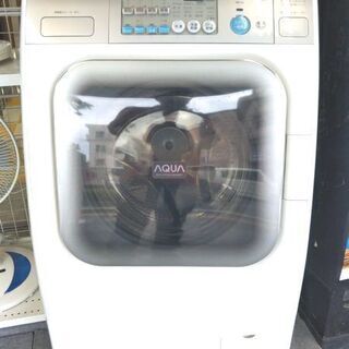 【リサイクルストアスターズ鹿大店】おすすめ家電! サンヨー 三洋 SANYO AQUA アクア ドラム式洗濯機 AWD-AQ100 9kg 【配達・設置OK】3カ月保証付