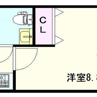 【おおきに夕陽ケ丘サニーアパートメント】3号タイプ！1Ｋタイプ！...