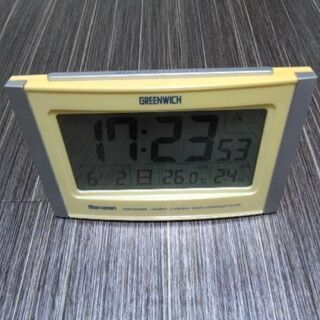 電波時計　縦11cm 横17cm 