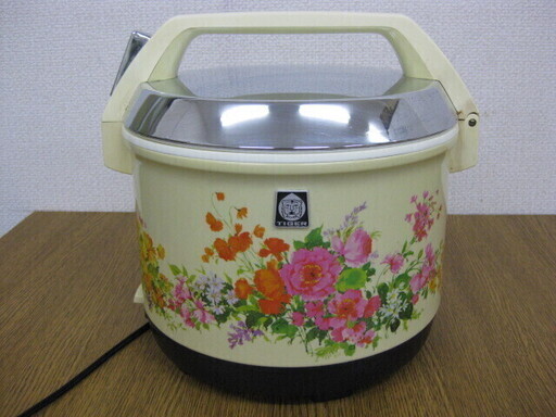 ZOUJIRUSHI 象印 電子ジャーZ 花化粧 3.0L RHA-11 昭和レトロ