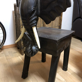 アジアン家具 象の椅子の画像