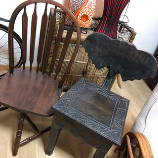 アジアン家具 象の椅子の画像