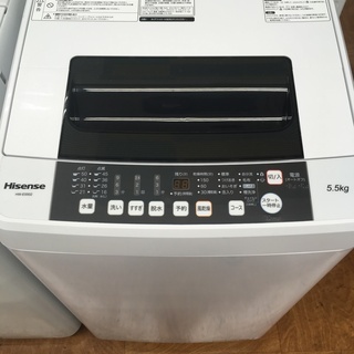 【未使用品】Hisense 全自動洗濯機 HW-E5502 5.5kg 2019年製