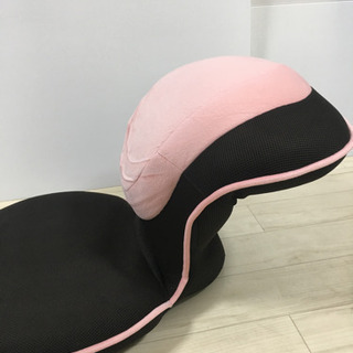 無料☆GUUUN リクライニングチェア 座椅子 ピンクの画像