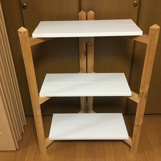 簡単３段陳列棚  未使用 👈値下げ