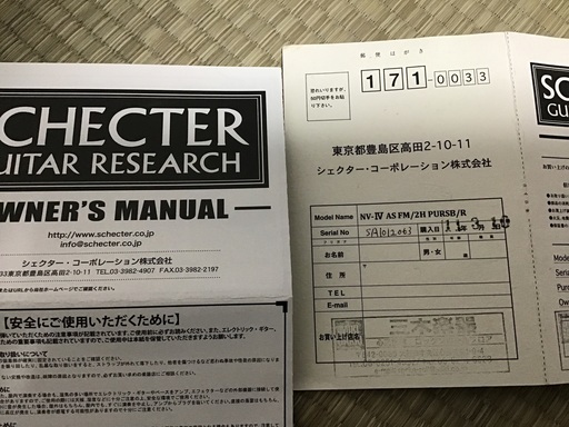 エレキギター シェクター SCHECTER NV-Ⅳ