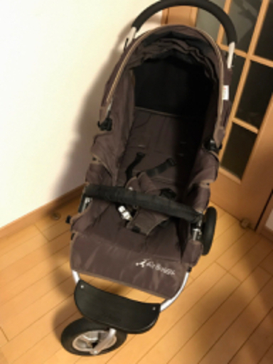 【美品!!付属品多数!!】Air Buggy COCO エアバギー ココ エスプレッソ 茶色 オシャレ A型 マット マフ レインカバー 空気入れ付属