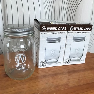 WIRED CAFE ジャー2個セット 新品／食品用 保存 ビン 瓶