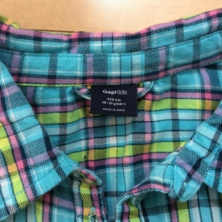 GAP   チェックシャツ    140㎝   女の子の画像