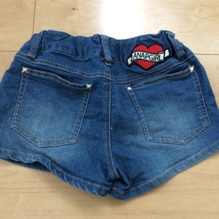 ANAP   デニムショートパンツ     140〜150㎝の画像