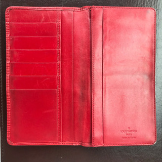 ルイヴィトン LOUIS VUITTON お札入れ 長財布 L00991カスティリアンレッド 赤 正規品の画像