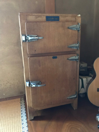 値下げ中！！アンティーク★木製冷蔵庫