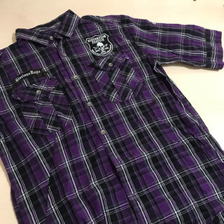 ダブルフォーカス☆チェックシャツ☆半袖にもなります☆