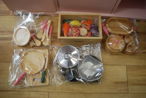 H▽取りに来てくれる方歓迎★アメリカ製 ままごとキッチン 付属品多数♫