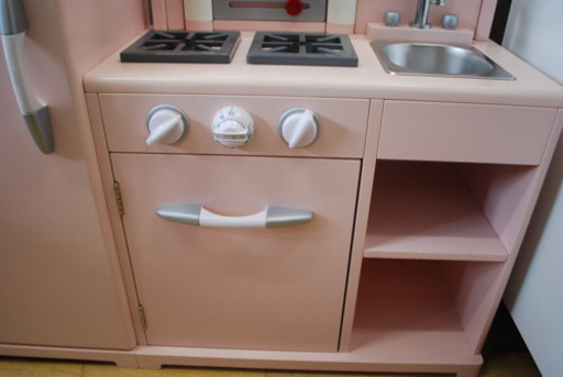 H▽取りに来てくれる方歓迎★アメリカ製 ままごとキッチン 付属品多数♫
