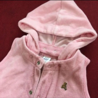 baby GAP パイル地 ロンパース ピンク 