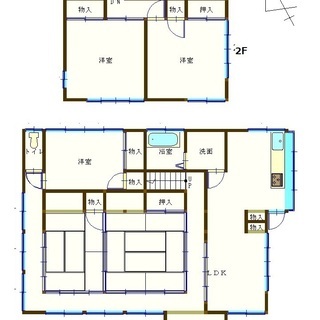 仲介手数料不要　茨城県潮来市貸家　6万円　霞ヶ浦まで徒歩1分　５LDK　駐車スペース有　和風家屋　　 - 不動産